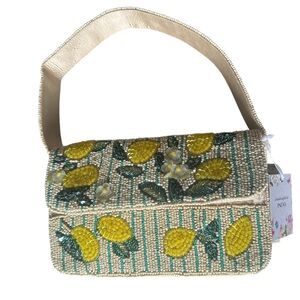 Beaded Lemon Purse